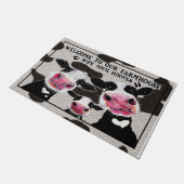 Paillasson Bienvenue Dans Notre Mat Fermier, Essuyez Vos Hoov (Incliné)