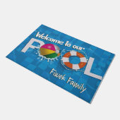 Paillasson Bienvenue Dans Notre Piscine, Piscine Sur Mesure, (Incliné)