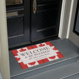 Paillasson BIENVENUE Drapeau du CANADA