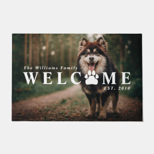 Paillasson Bienvenue Empreinte de patte Animaux de compagnie