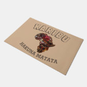 Paillasson Bienvenue en Afrique Hakuna Matata (Incliné)