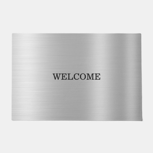 PAILLASSON BIENVENUE EN ARGENT (Devant)