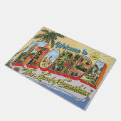 Paillasson Bienvenue en Floride style vintage (Incliné)
