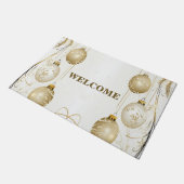 Paillasson Bienvenue Golden Orament Noël Fête de Noël (Incliné)