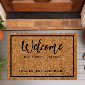 Paillasson Bienvenue juste Kidt mignon Introvert Funny Doorma