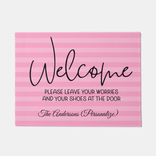 Paillasson Bienvenue Laissez Vos Soucis Chaussures À La Citat (Devant)
