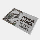 Paillasson Bienvenue les amis de la cabane de pêche (Incliné)