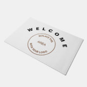 Paillasson Bienvenue Logo de grande entreprise Bureau d'affai (Incliné)