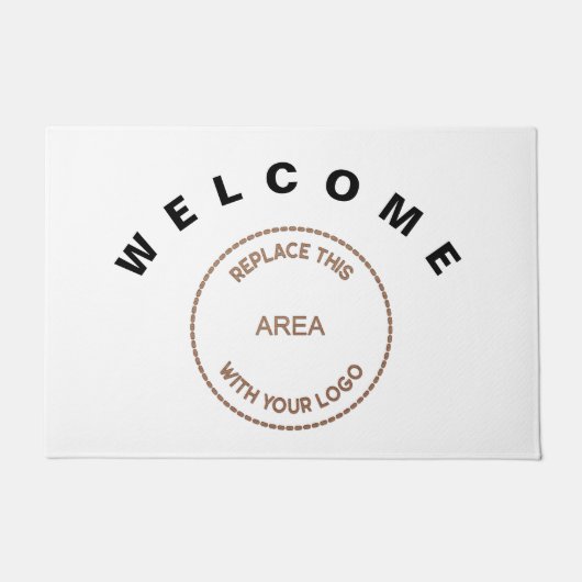 Paillasson Bienvenue Logo de grande entreprise Bureau d'affai (Devant)