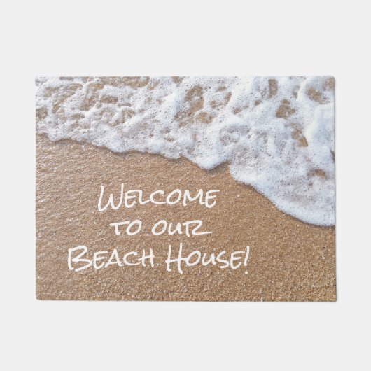Paillasson Bienvenue Maison de plage Vague (Devant)