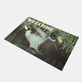 Paillasson Bienvenue Mallard Duck Photo Lake Faune (Incliné)