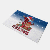 Paillasson Bienvenue Mon 1er Noël Père Noël Blanche Neige (Incliné)