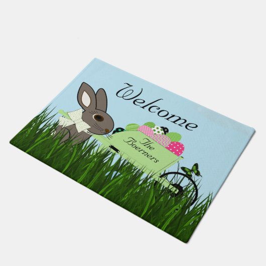 Paillasson Bienvenue Oeufs à moelle d'écorce de printemps (ou (Incliné)