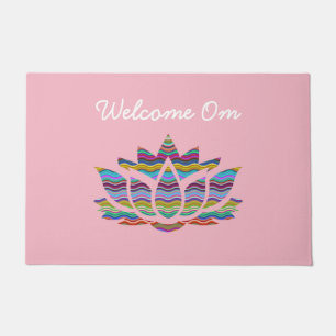 Paillasson Bienvenue Om Pink Welcome Mat