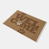 Paillasson Bienvenue pattes de chien (Incliné)