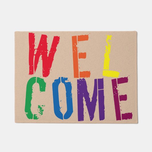 Paillasson Bienvenue Rainbow (Devant)
