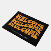 Paillasson Bienvenue Rétro Groovy (Incliné)