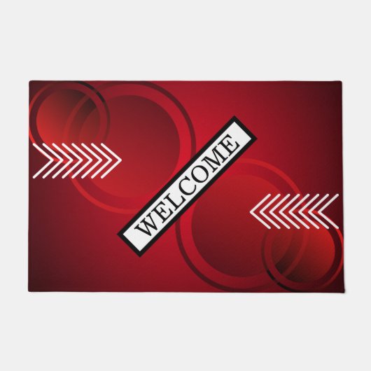 PAILLASSON BIENVENUE ROUGE (Devant)