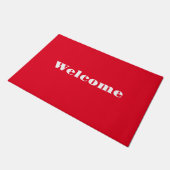 Paillasson Bienvenue rouge (Incliné)