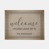 Paillasson Bienvenue S'Il Vous Plaît Partir Par 9 Drôle (Devant)