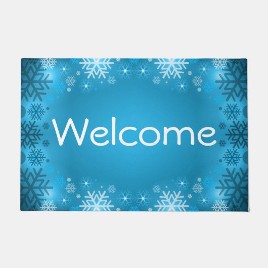 Paillasson Bienvenue Snowflakes (Devant)