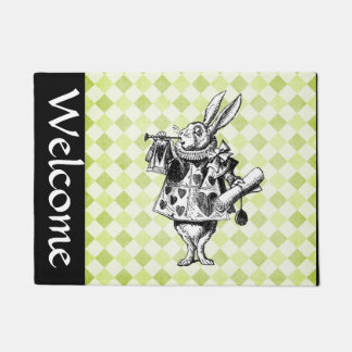 Paillasson Bienvenue sur le lapin blanc