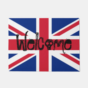 Paillasson Bienvenue Union Jack British Skull