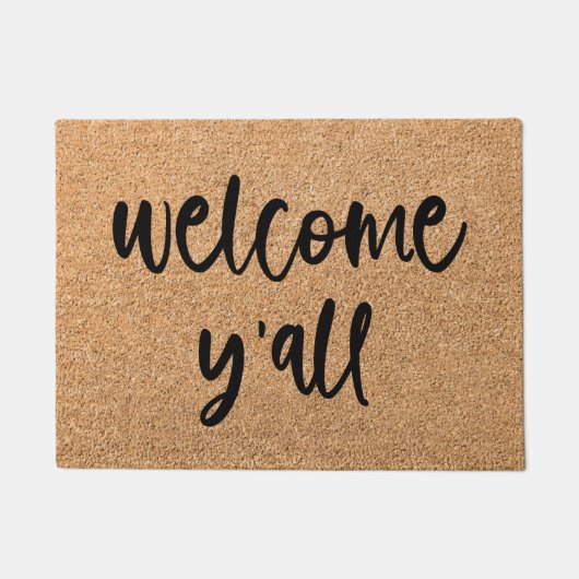 Paillasson Bienvenue Y'all Welcome Mat Doormat (Devant)