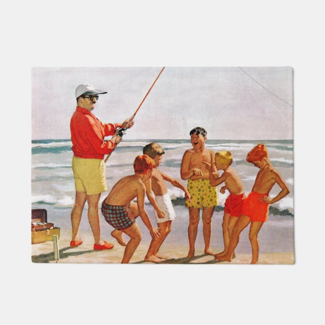 Paillasson Big Pole Little Fish par Richard Sargent (Devant)