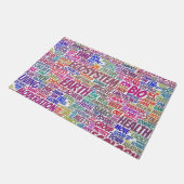 Paillasson Bio Nuage de Mots Texte Modèle Biodiversité (Incliné)