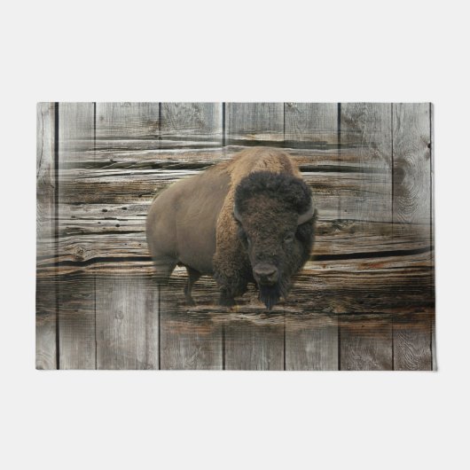 Paillasson Bison de bois (Devant)