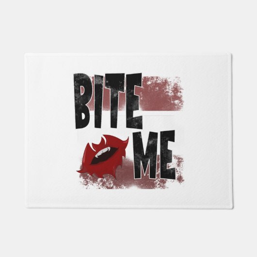 Paillasson Bite me - Citation Cool - Halloween - Bat (Devant)
