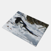Paillasson Black Billed Rocky Mountain Magpie mat porte (Incliné)