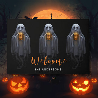 Paillasson Black Boos & Brews Fantôme Halloween