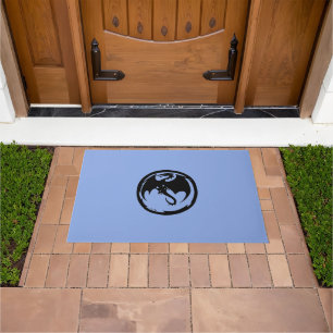 Paillasson Black Dragon Blue grand porte mat