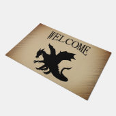 Paillasson Black Dragon Rustic Arrière - plan Bienvenue (Incliné)