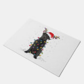 Paillasson Black Lab Labrador Christmas Tree Light Pyjama Chi (Incliné)