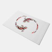 Paillasson Black & Red Japanese Koi Fish Artistic (Incliné)