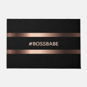 Paillasson Black rose or bossbabe motivation (Devant)