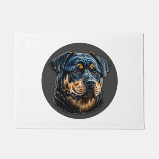 Paillasson Black Rottweiler (Devant)
