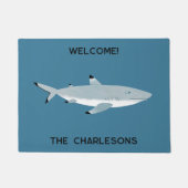Paillasson Black Tipped Reef Shark Fun Personnalisé (Devant)
