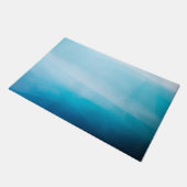 Paillasson bleu abstrait (Incliné)