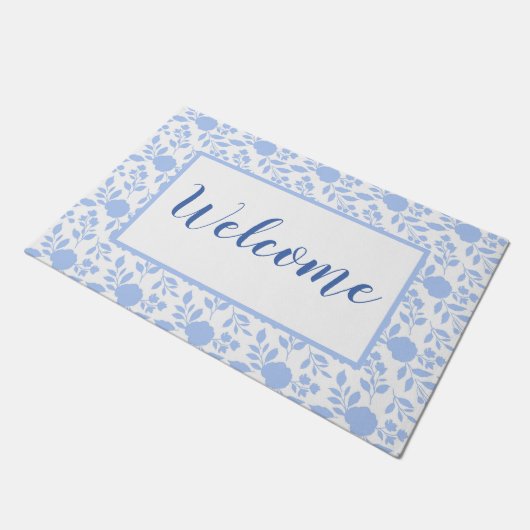 Paillasson bleu blanc et bleu clair (Incliné)