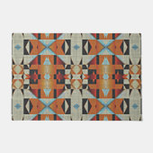 Paillasson Bleu clair orange gris gris gris noir (Devant)