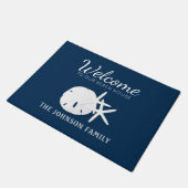 Paillasson Bleu de la Marine côtière de la plage (Incliné)