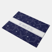 Paillasson Bleu de la marine côtière, Dollar de sable (Incliné)