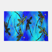 Paillasson Bleu électrique Flit de libellule (Devant)