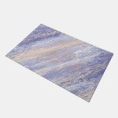 Paillasson Bleu et beige Abstrait et embrouillé (Incliné)