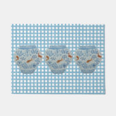 Paillasson Bleu et blanc Ginger Jar Doormat (Devant)