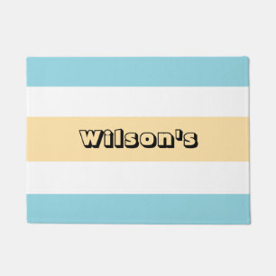 Paillasson Bleu Et Jaune